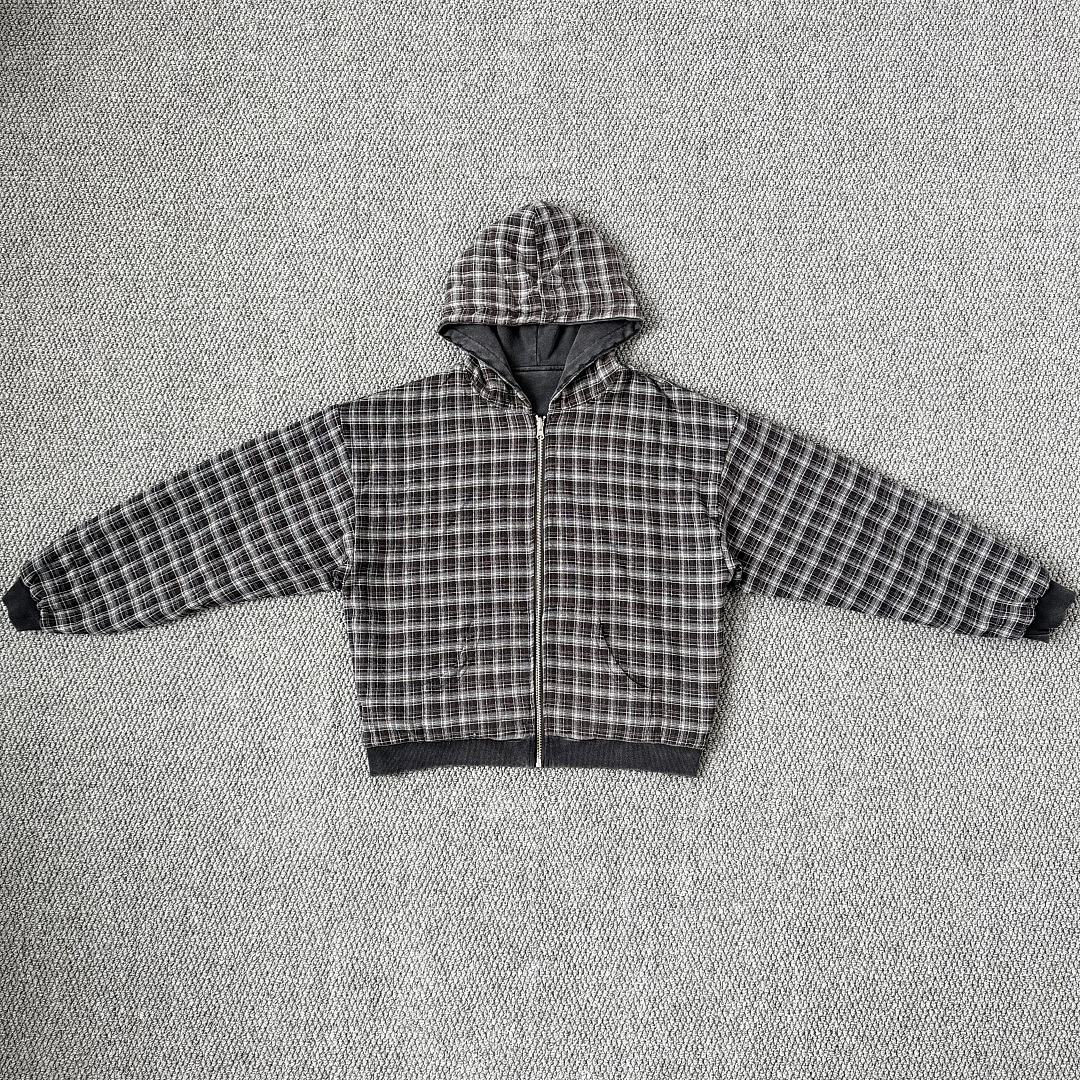 Other 289¥ (Exp…5 Reversible Plaid Zip Hoodie｜Washed Black) - Image 21