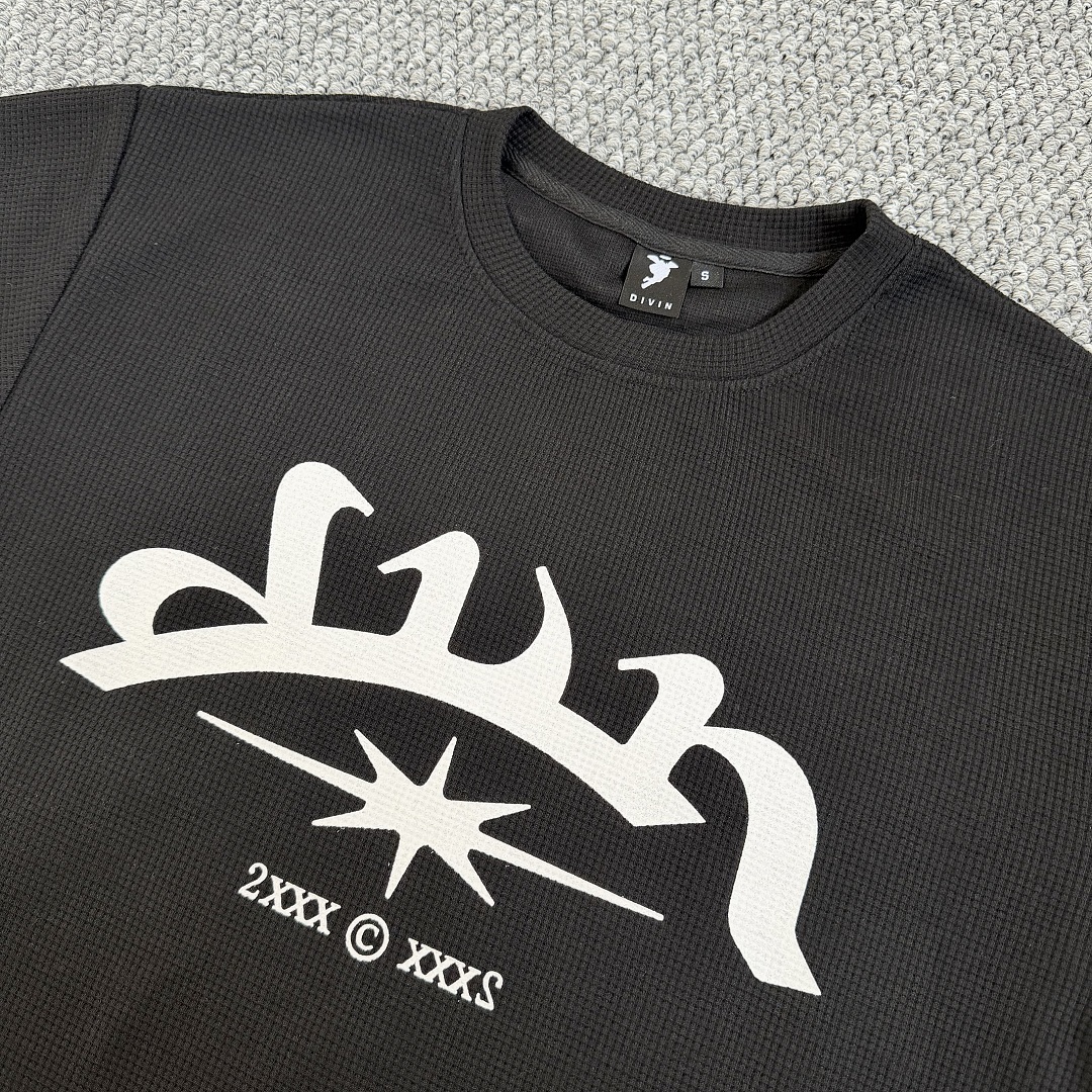 Other ¥79 (Divin…Waffle T-Shirt｜White\Black) - Image 21