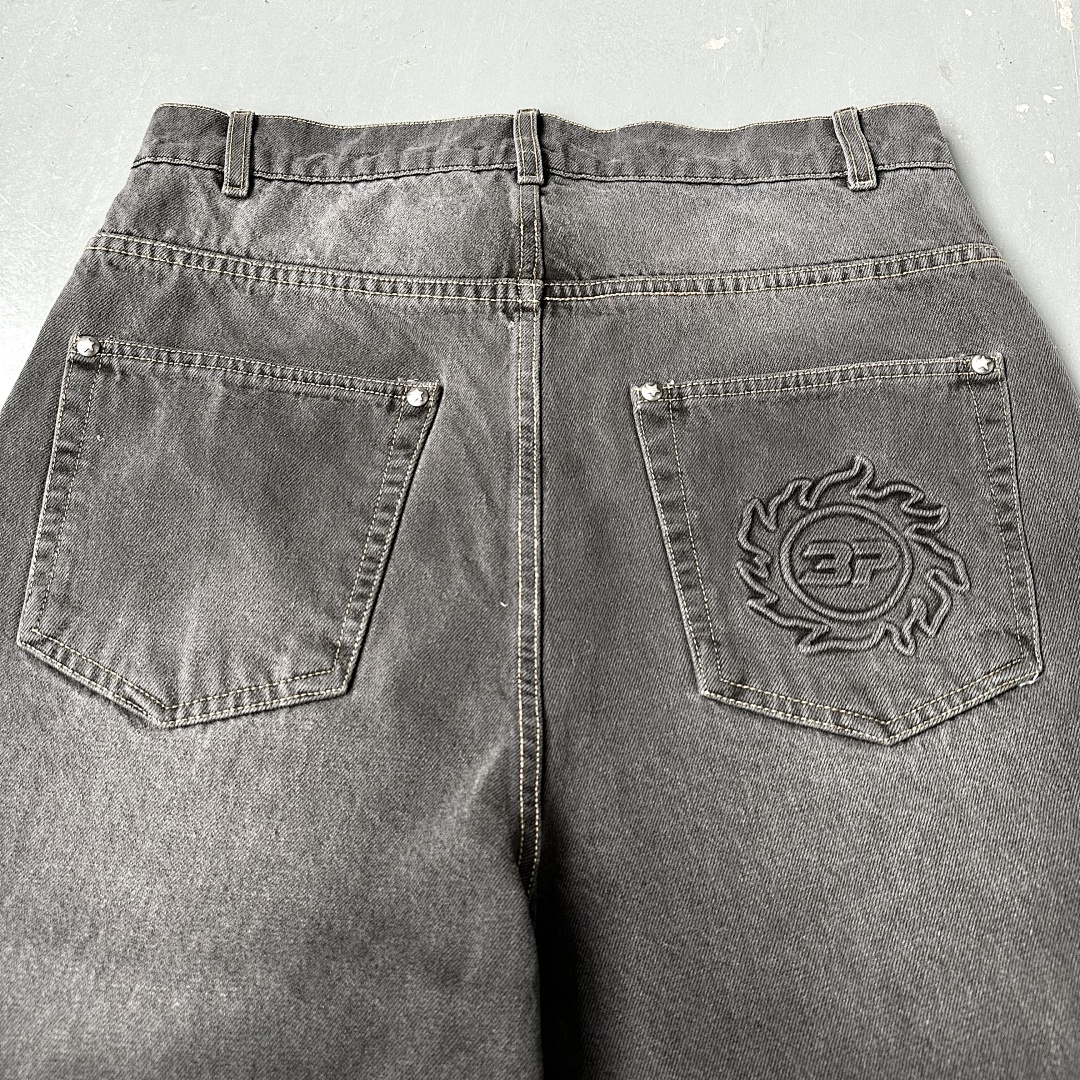 Other ¥209 Jeans Washed Grey/Yellow - Image 23