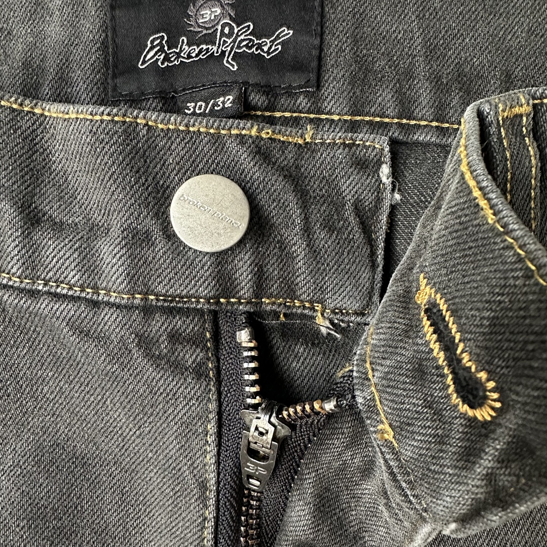 Other ¥209 Jeans Washed Grey/Yellow - Image 16