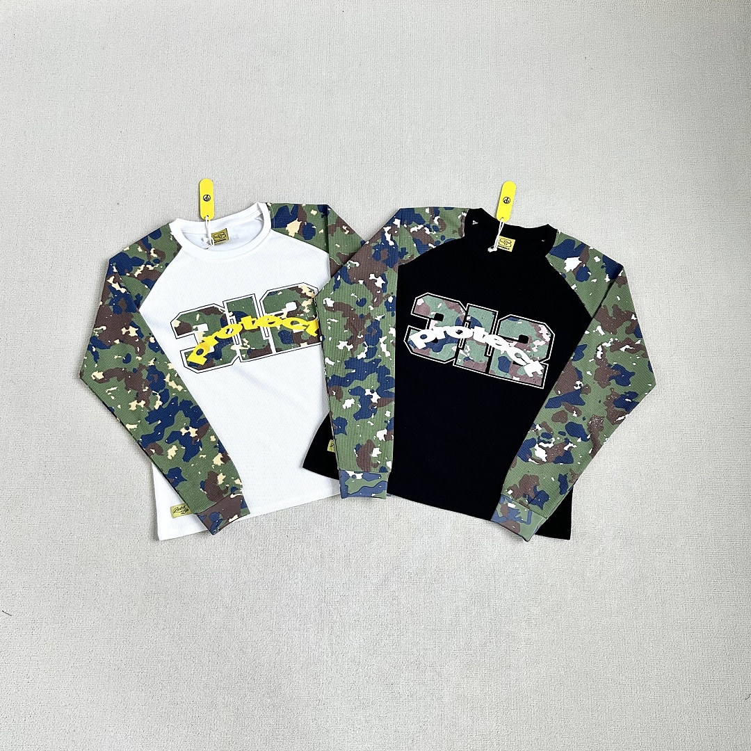 Other ¥145 (Pro…Waffle Crewneck Long- Sleeve Shirt |Black Camo/White (White Camo)