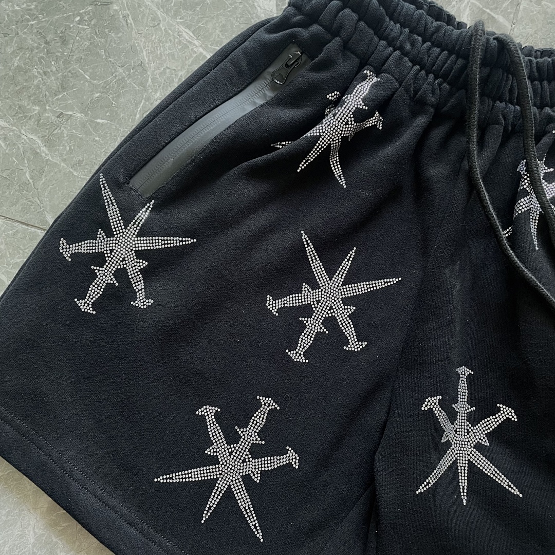 Other ¥185 Unknown London Dagger Rhinestone Shorts - Image 6