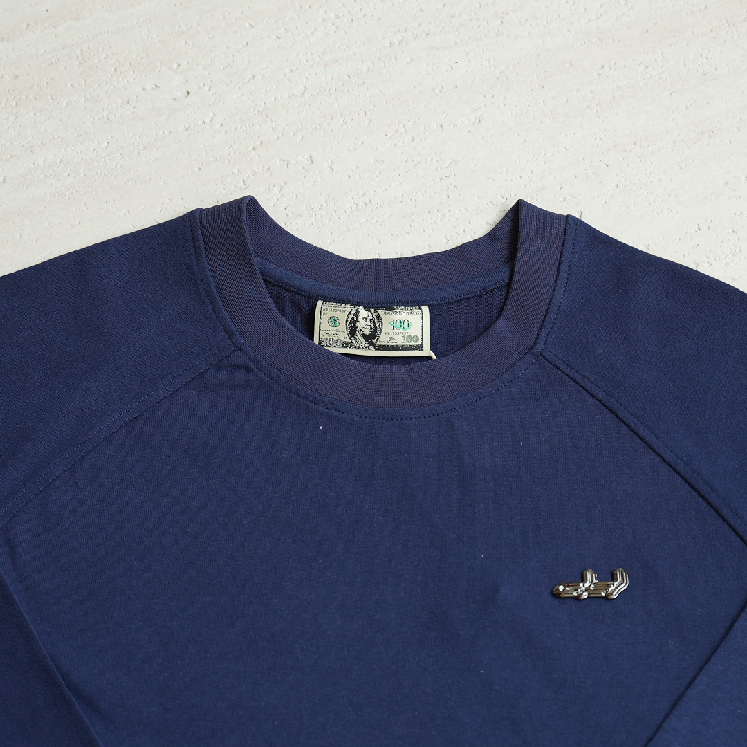 Other ¥115 (D....Small Label Long Sleeve T-Shirt｜Blue) - Image 13