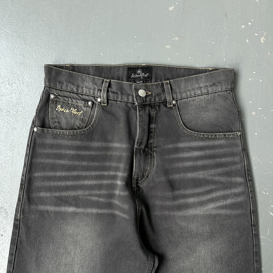 Other ¥209 Jeans Washed Grey/Yellow - Image 11