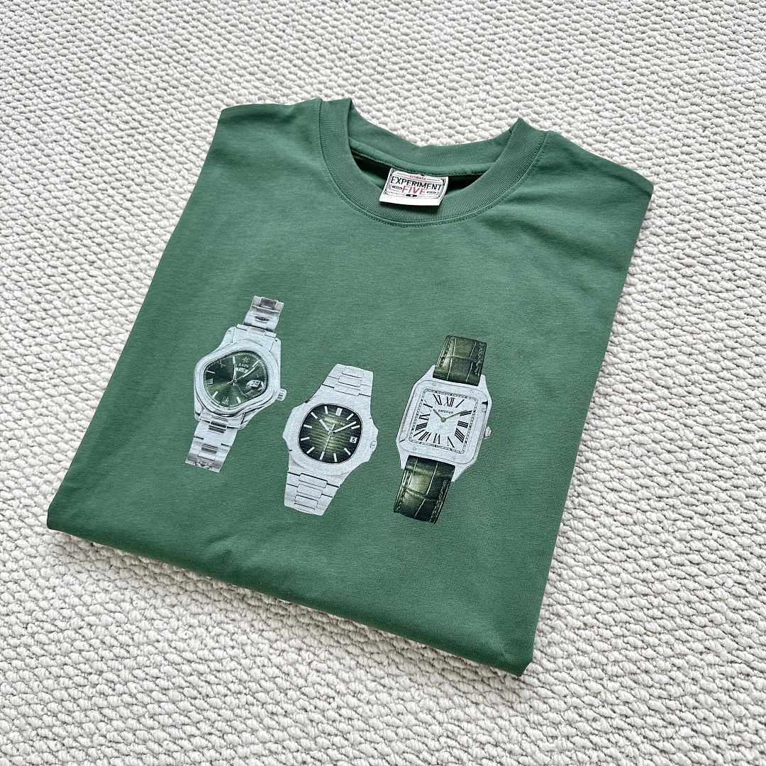Other 💥¥79 (Experiment 5 Watch T-Shirt｜Green) - Image 5