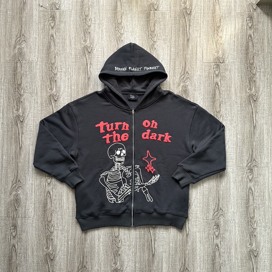 Other 💥¥99 2.0 Turn On The Dark Skeleton Zip Up Hoodie