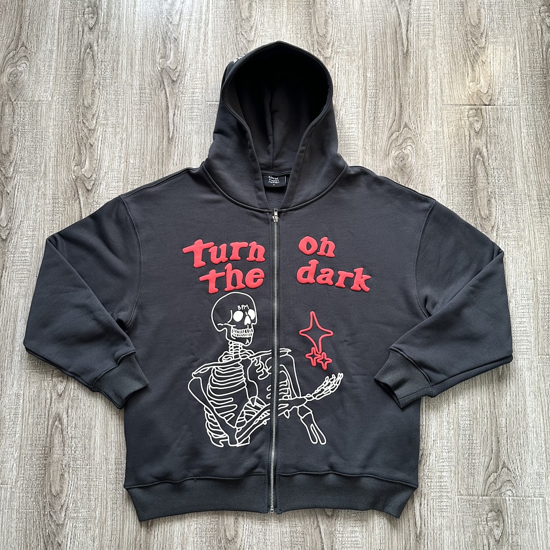 Other 💥¥99 2.0 Turn On The Dark Skeleton Zip Up Hoodie - Image 10