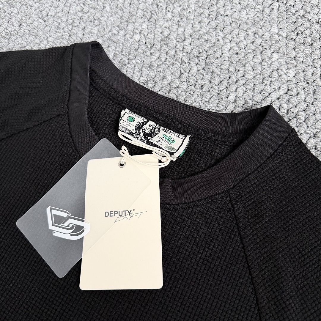 Other ¥109 (Depu… Basics Waffle Long-Sleeve Shirt ｜White｜Black｜Blue) - Image 23