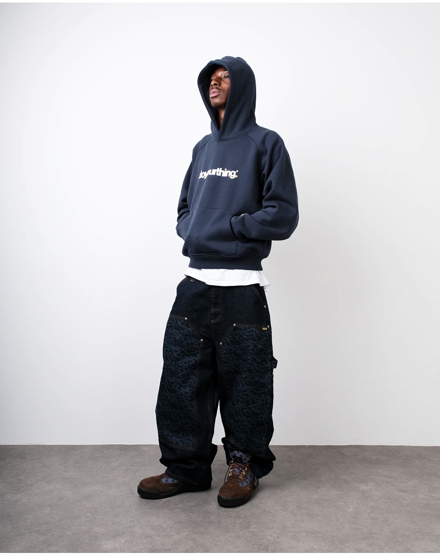 Other 💥¥150 Pro.....Letter Print Sweatshirt /Blue - Image 2