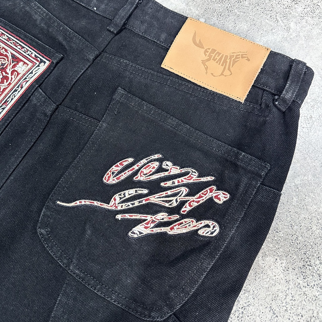 Other ¥209 (Vesc… Velvet Gallop Denim Jeans｜Black) - Image 17
