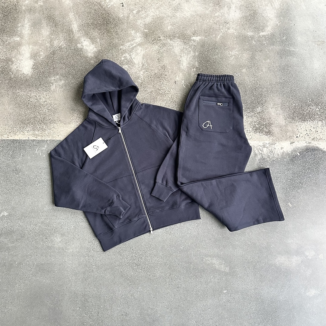 ¥215+220 (Garms…Zip Hoodie+Pants｜Navy Blue), photo 1