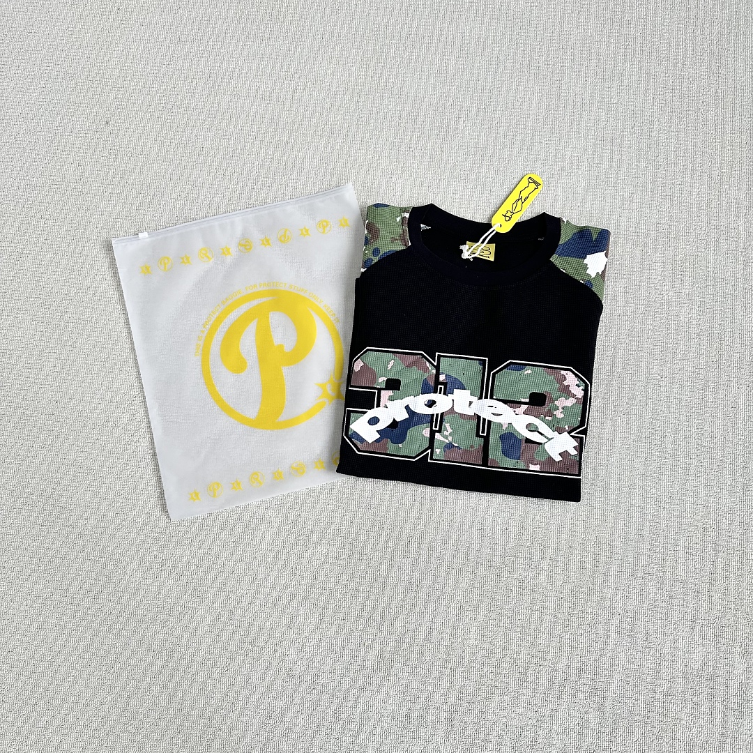 Other ¥145 (Pro…Waffle Crewneck Long- Sleeve Shirt ｜Black Camo/White (White Camo) - Image 7