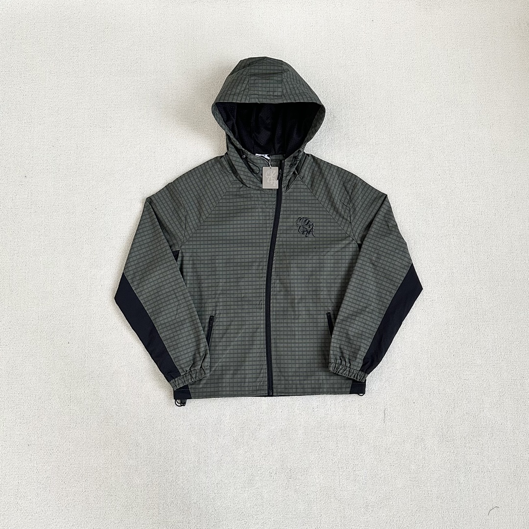 ¥240 (Mertra-Asymmetrical Plaid Jacket/Green), photo 1