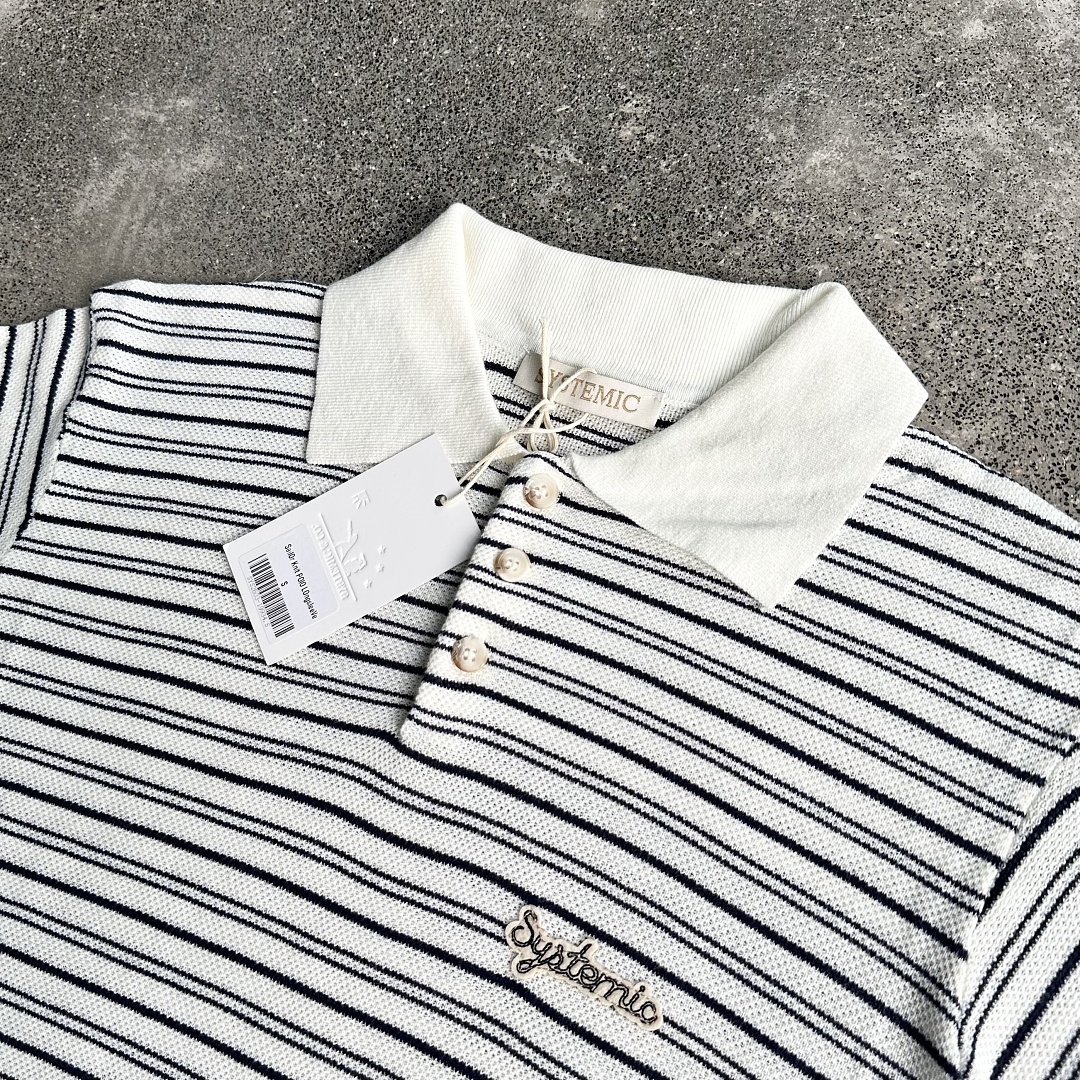 Other ¥175 (Systemi* Sailor Knit Polo｜White/Black) - Image 8