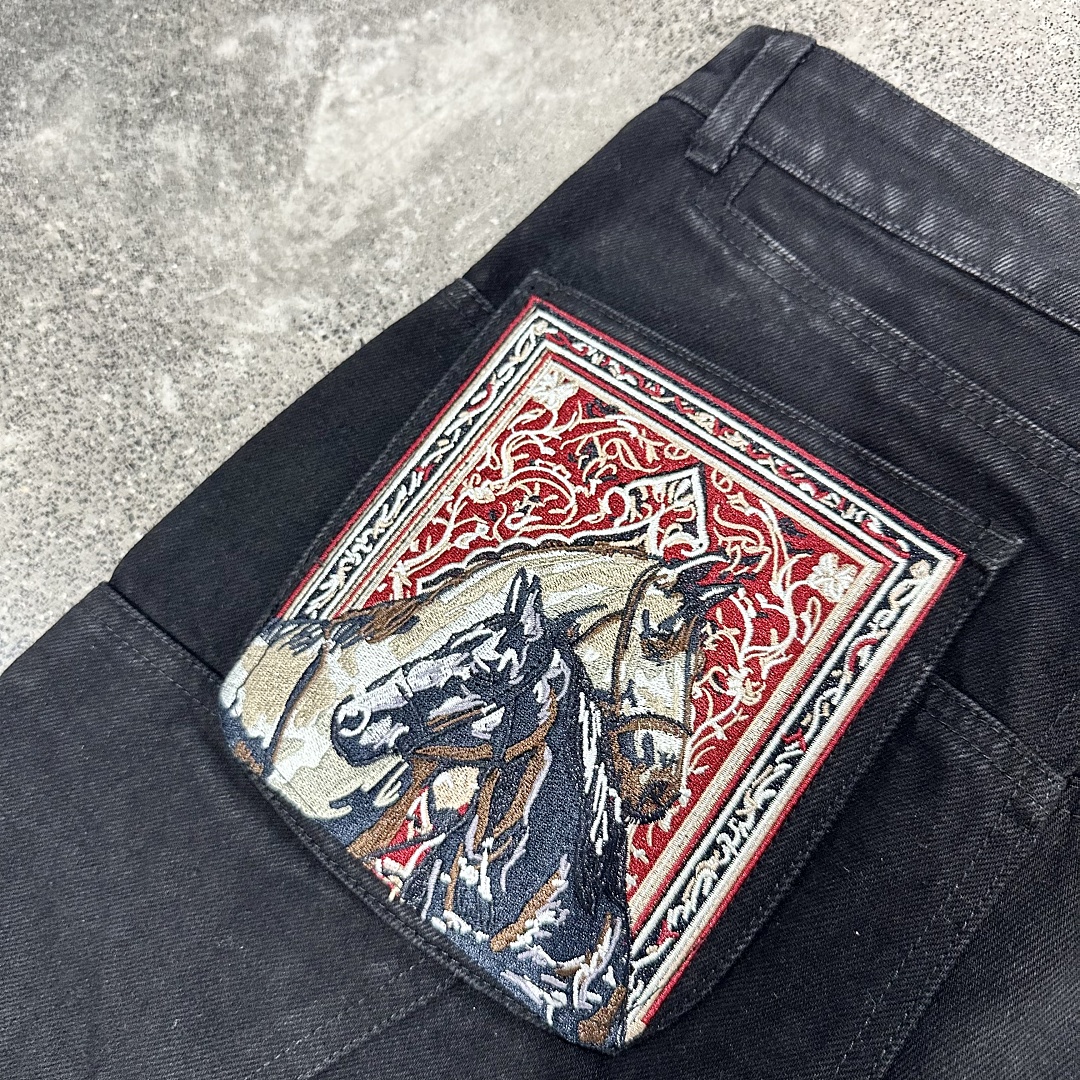 Other ¥209 (Vesc… Velvet Gallop Denim Jeans｜Black) - Image 16