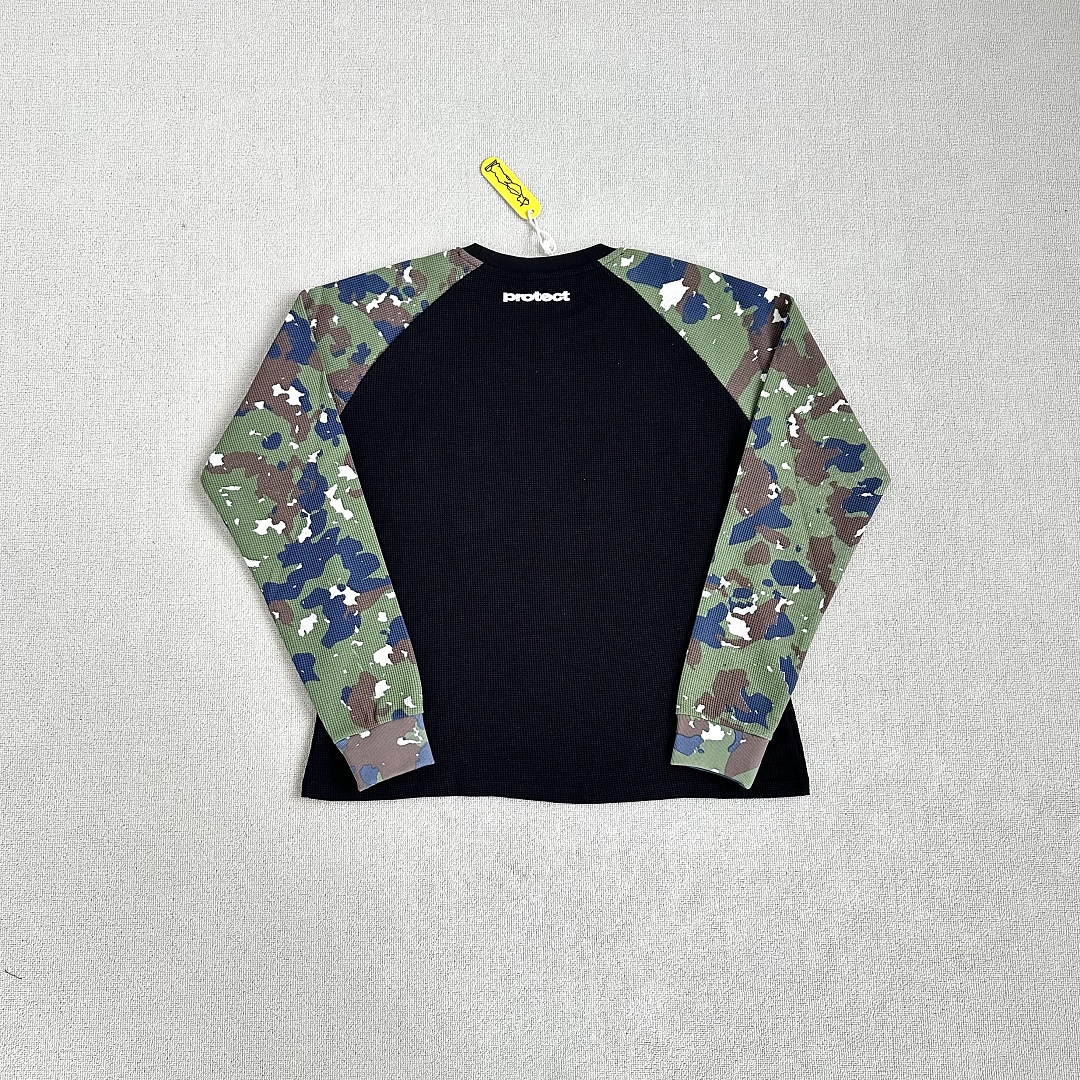 Other ¥145 (Pro…Waffle Crewneck Long- Sleeve Shirt ｜Black Camo/White (White Camo) - Image 17