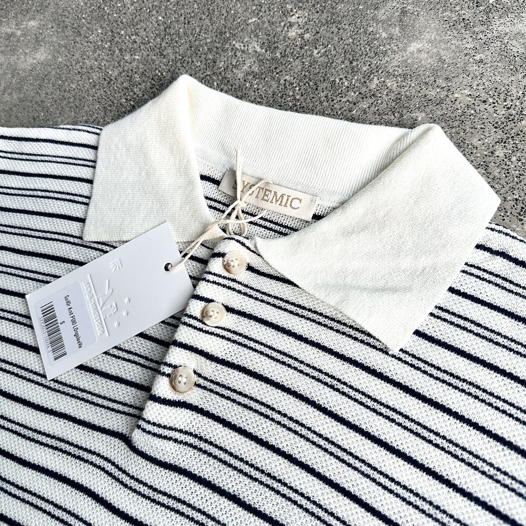 Other ¥175 (Systemi* Sailor Knit Polo｜White/Black) - Image 9