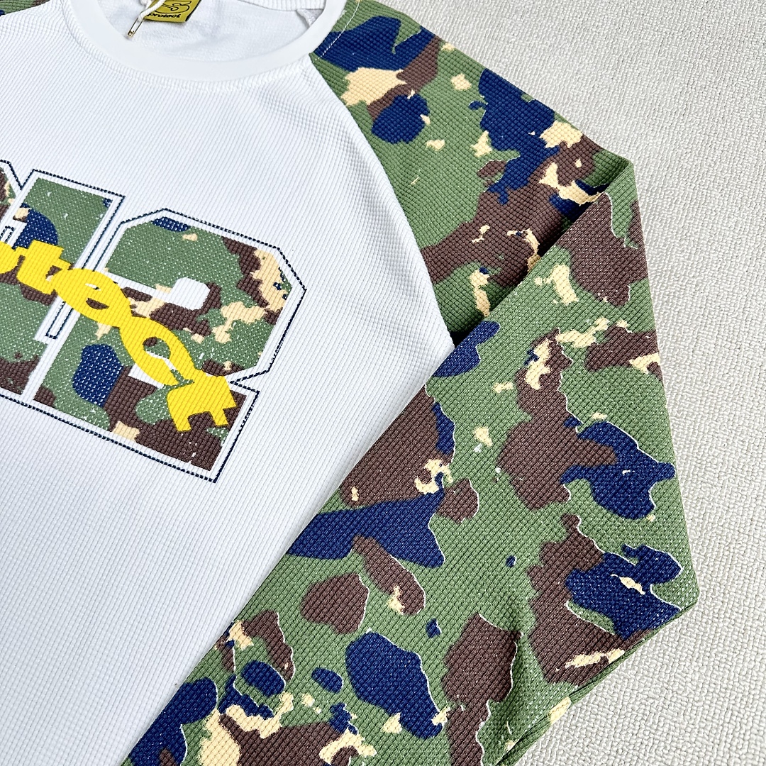 Other ¥145 (Pro…Waffle Crewneck Long- Sleeve Shirt ｜Black Camo/White (White Camo) - Image 31