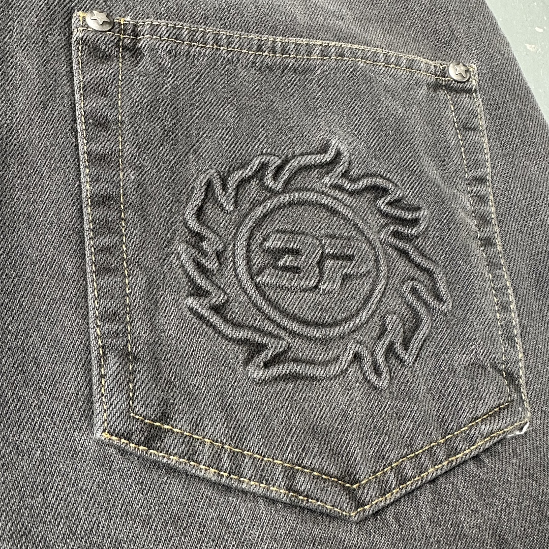 Other ¥209 Jeans Washed Grey/Yellow - Image 25