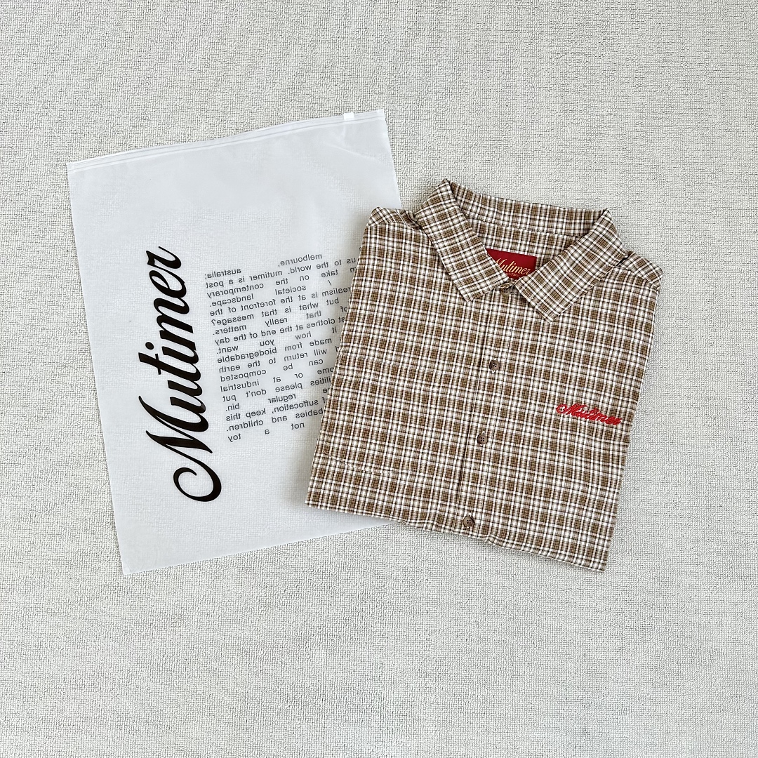 Other ¥130 (Mutime.Australiana Plaid Shirt｜Brown/Beige) - Image 5