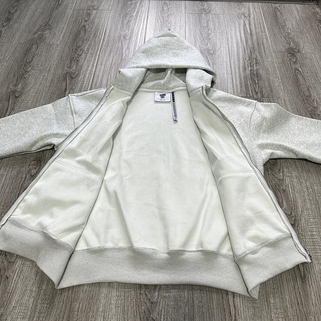 Other ¥384 DC Zip Up Hoodie (Gray/Black) - Image 16