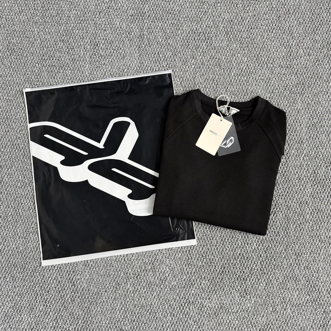 Other ¥109 (Depu… Basics Waffle Long-Sleeve Shirt ｜White｜Black｜Blue) - Image 18