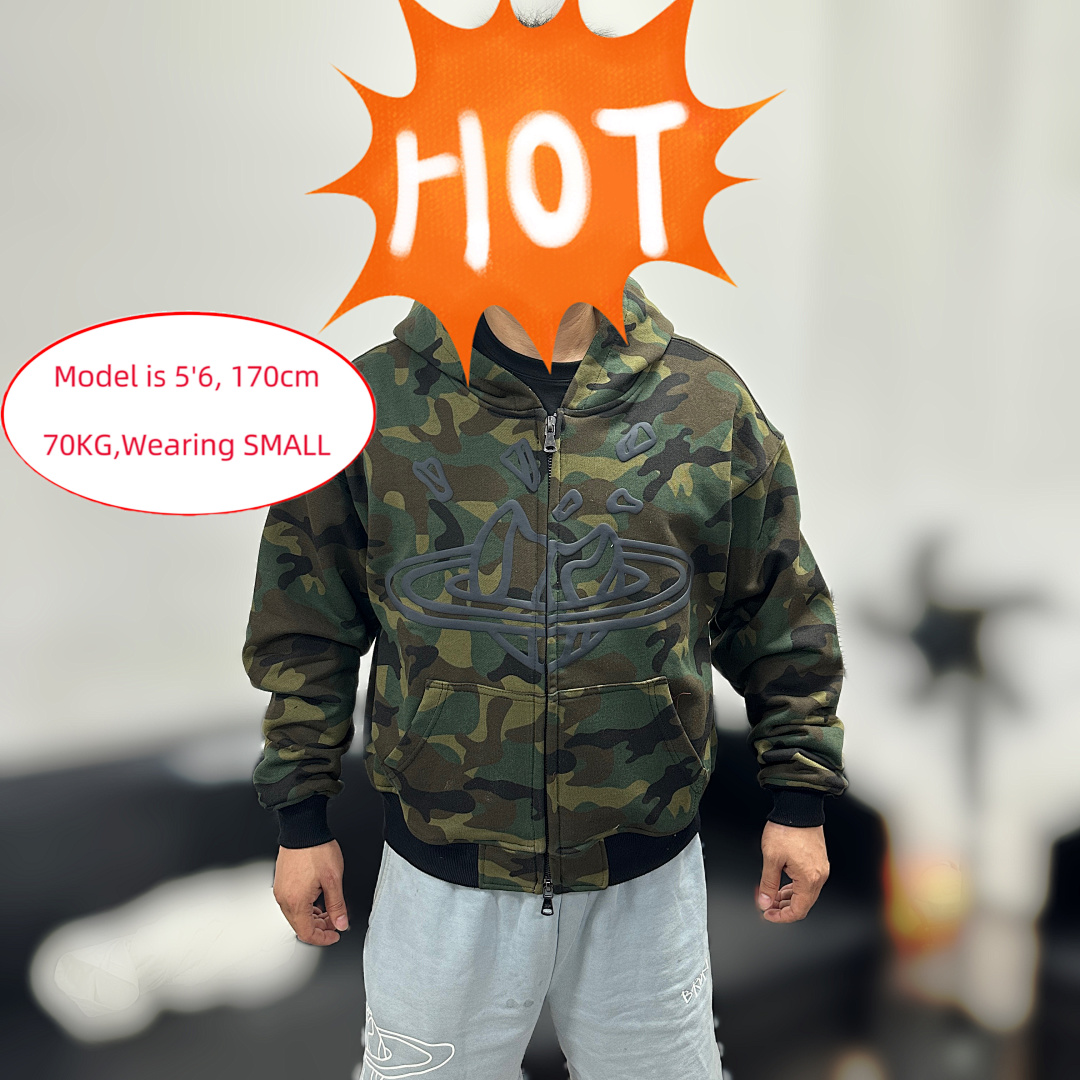 Other ¥255 Camo Zip Up Hoodie - Image 4