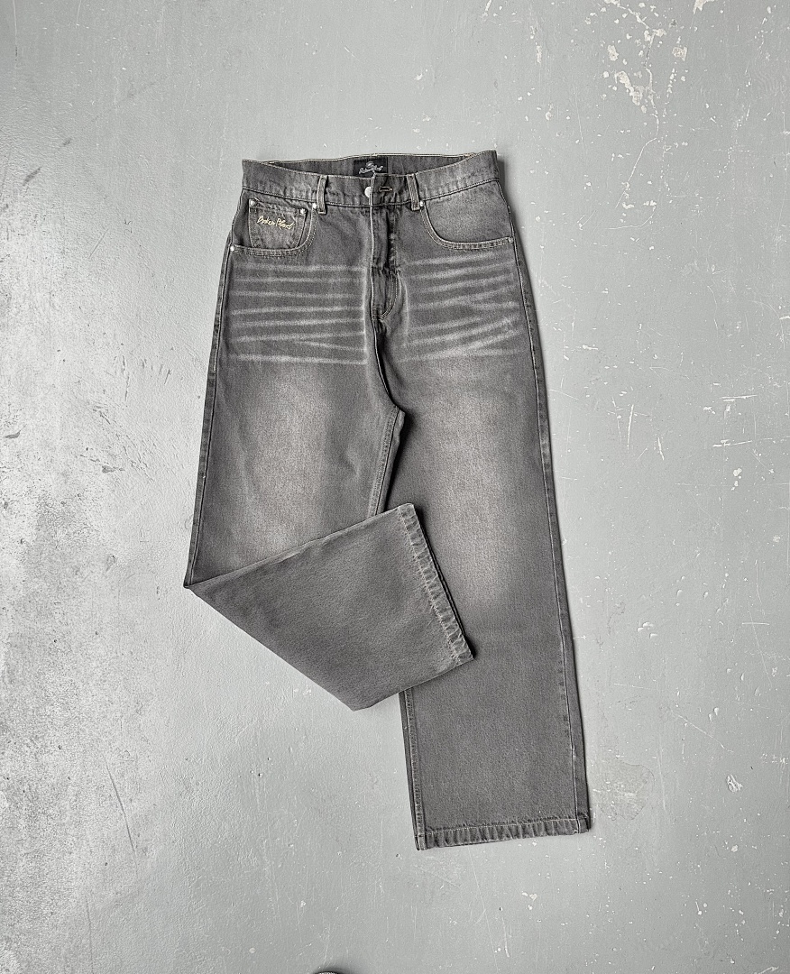 Other ¥209 Jeans Washed Grey/Yellow - Image 8