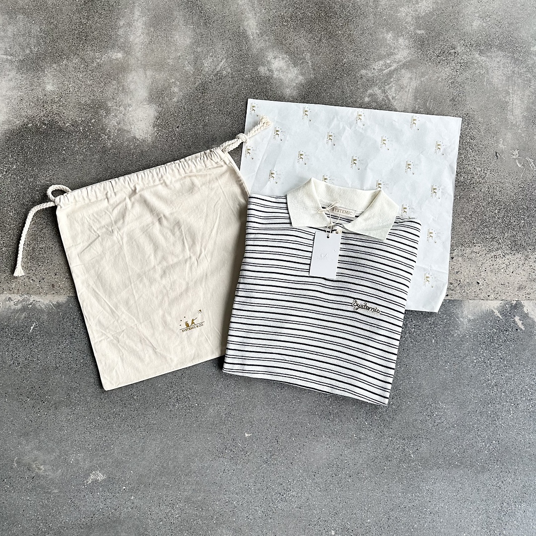 Other ¥175 (Systemi* Sailor Knit Polo｜White/Black) - Image 4