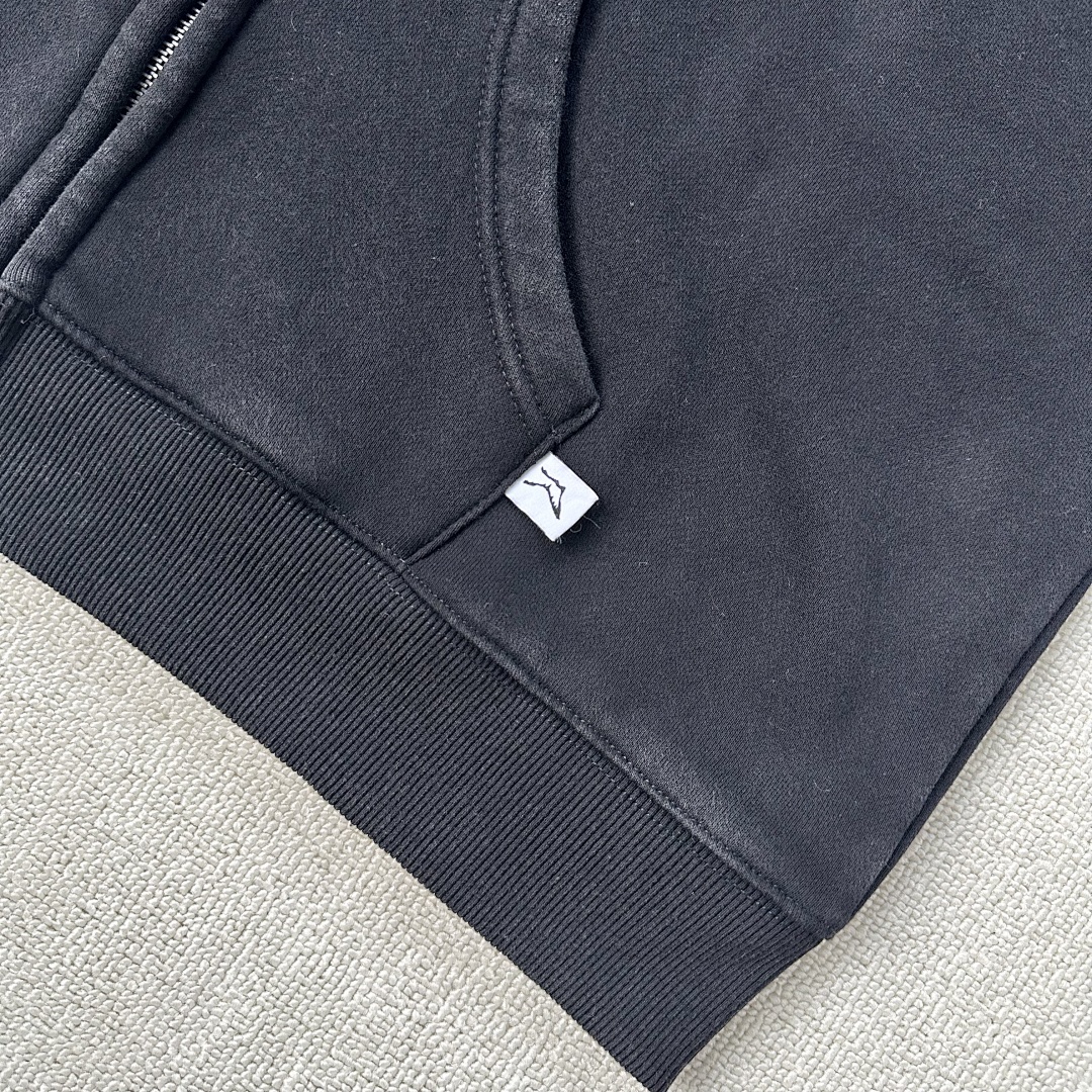 Other 185¥ (Akimbo Basics Washed Zip Hoodie｜Black) - Image 13