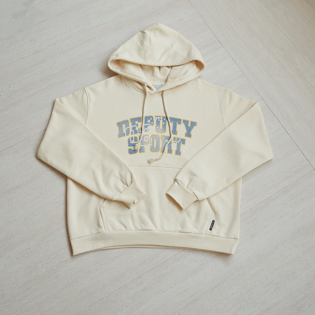 Other ¥210 (Dep..Embroidered Hooded Zip Sweatshirt|Beige)