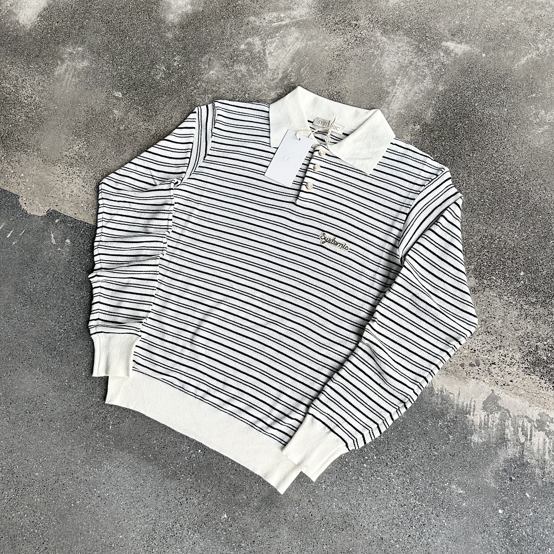 Other ¥175 (Systemi* Sailor Knit Polo｜White/Black) - Image 7