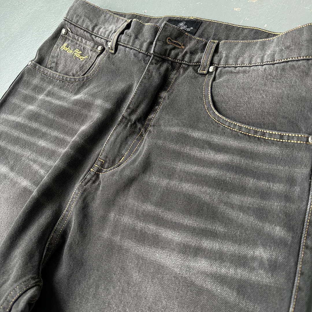 Other ¥209 Jeans Washed Grey/Yellow - Image 12