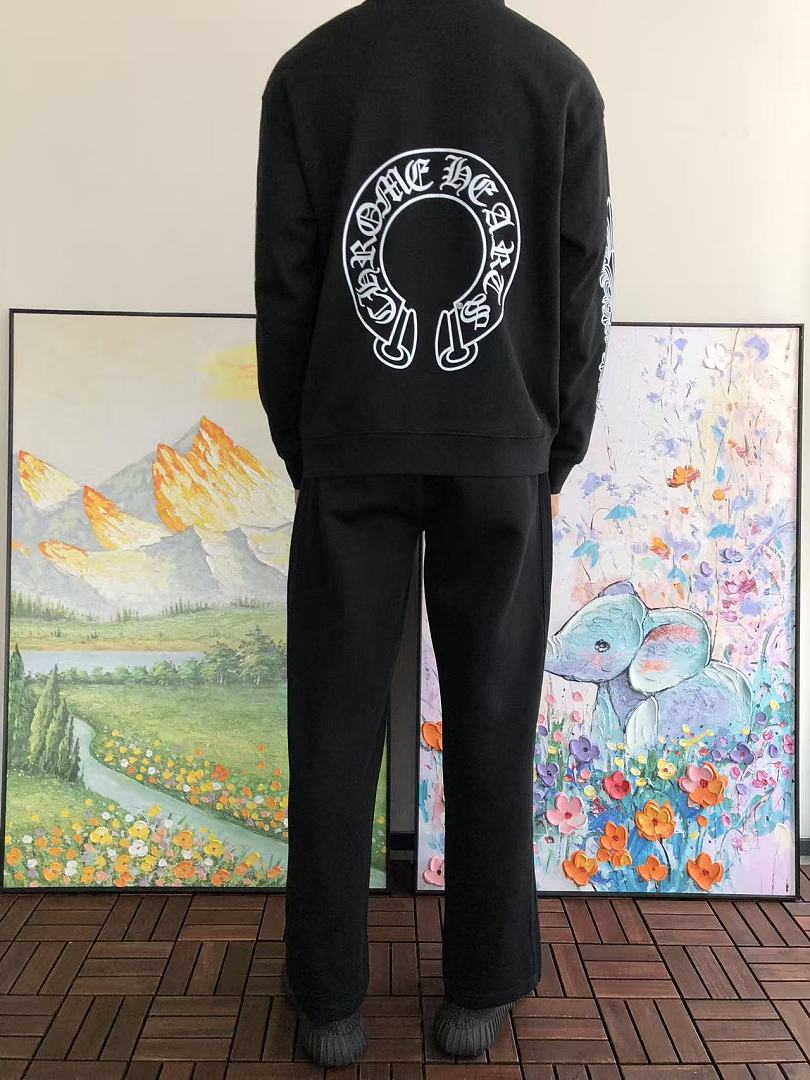 Other ~236 CH🔥OM🔥 HE🔥RTS HOODIE 66081218 (Im 185CM 70KG Iwear Size L In The Photo) - Image 4