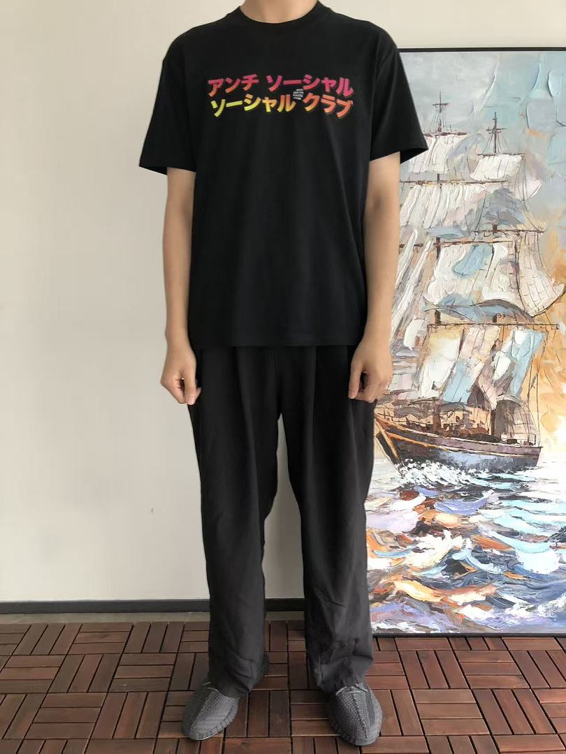 On Running ~85 ANTI SOCIAL CLUB T-SHIRT 55041577 (Im 185CM 70KG Iwear Size M In The Photo) - Image 3