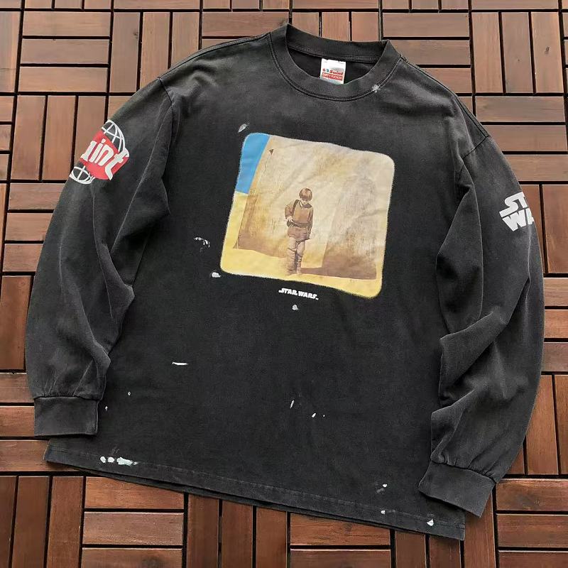 On Running ~135 SAINT MICHAEL& STARWARS LONG-SLEEVE 55071545 (Im 185CM 80KG Iwear Size L In The Photo), photo 1