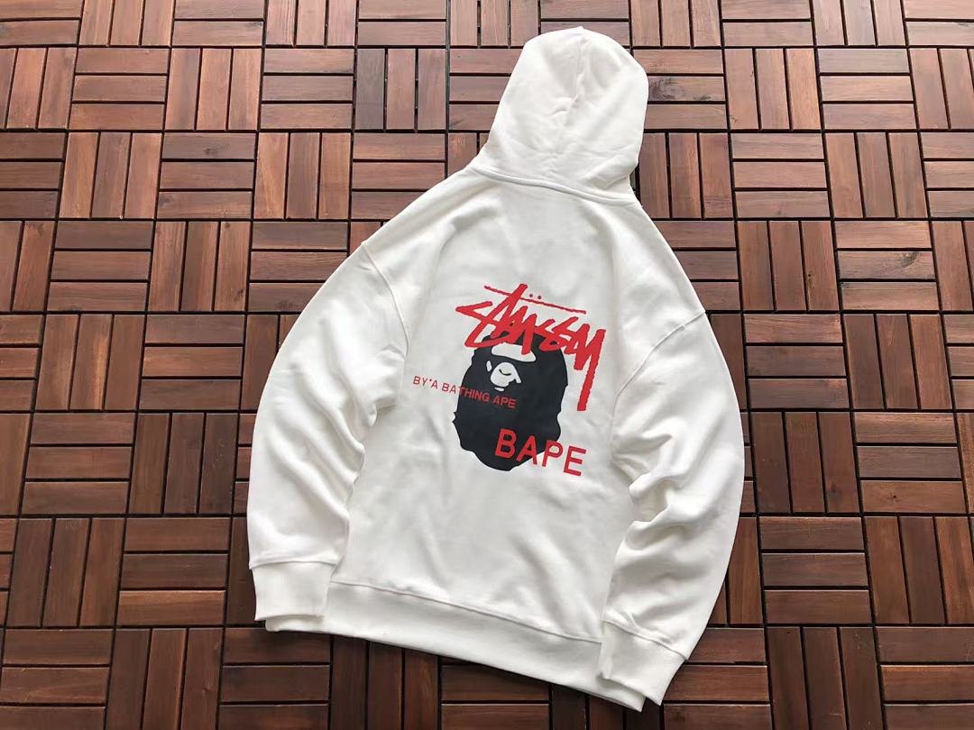 Other ~135 ST🔥S🔥Y&BAPE HOODIE 11103135 (Im 176CM 58KG Iwear Size L In The Photo) - Image 15