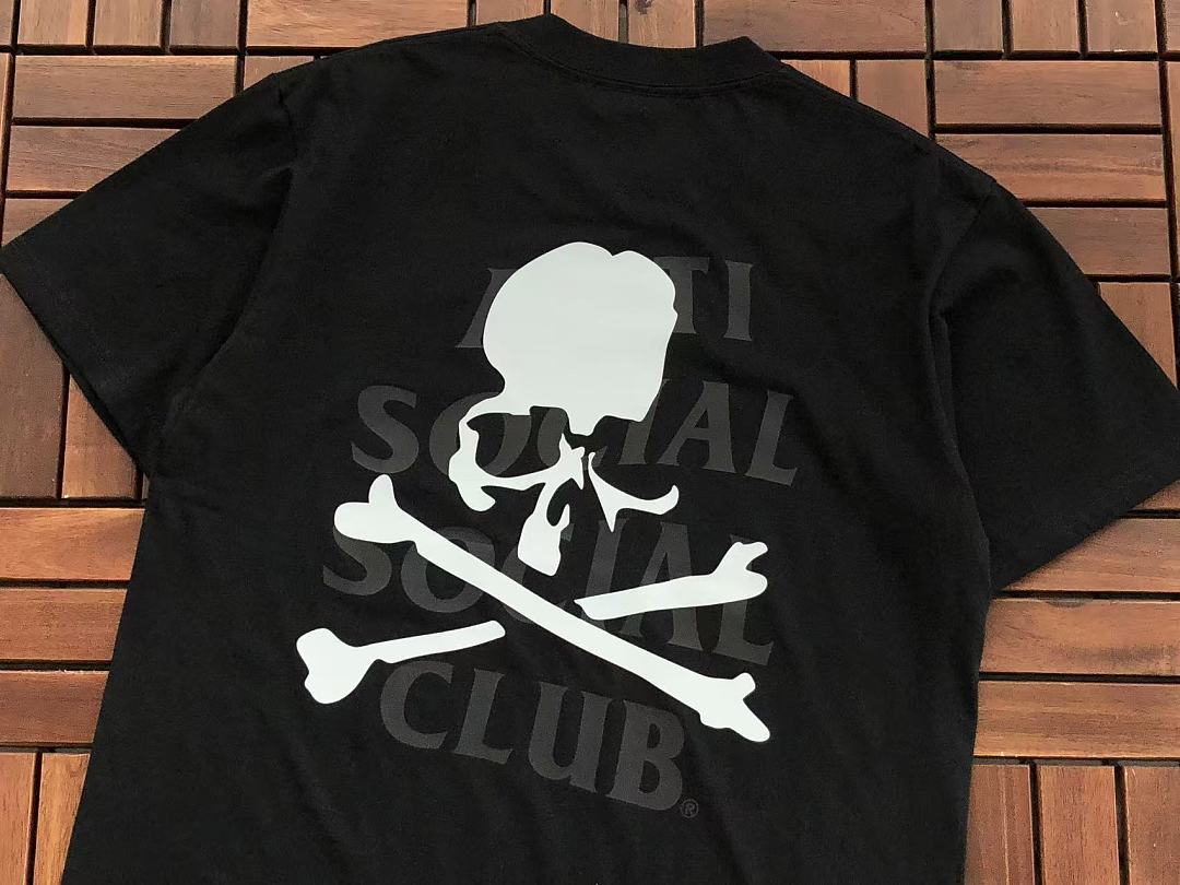 On Running ~85 ANTI SOCIAL CLUB & MASTERMIND T-SHIRT 55041292 (Im 185CM 70KG Iwear Size M In The Photo) - Image 15