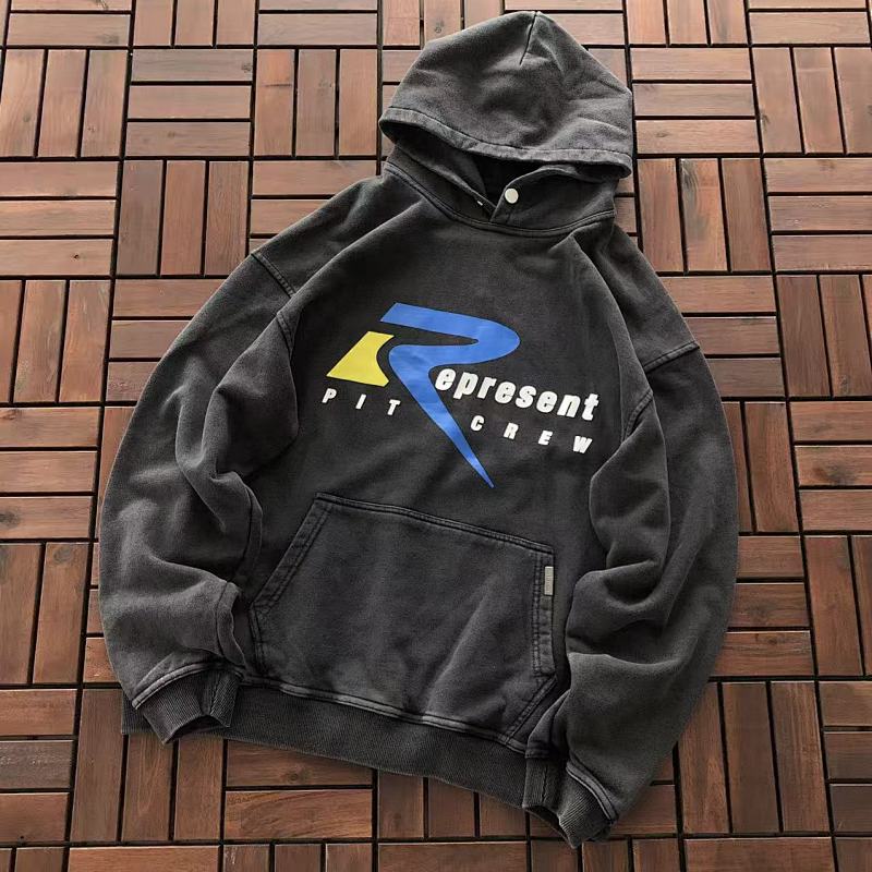 ~135 Represent HOODIE 33120121 (Im 184CM 80KG Iwear Size M In The Photo), photo 1