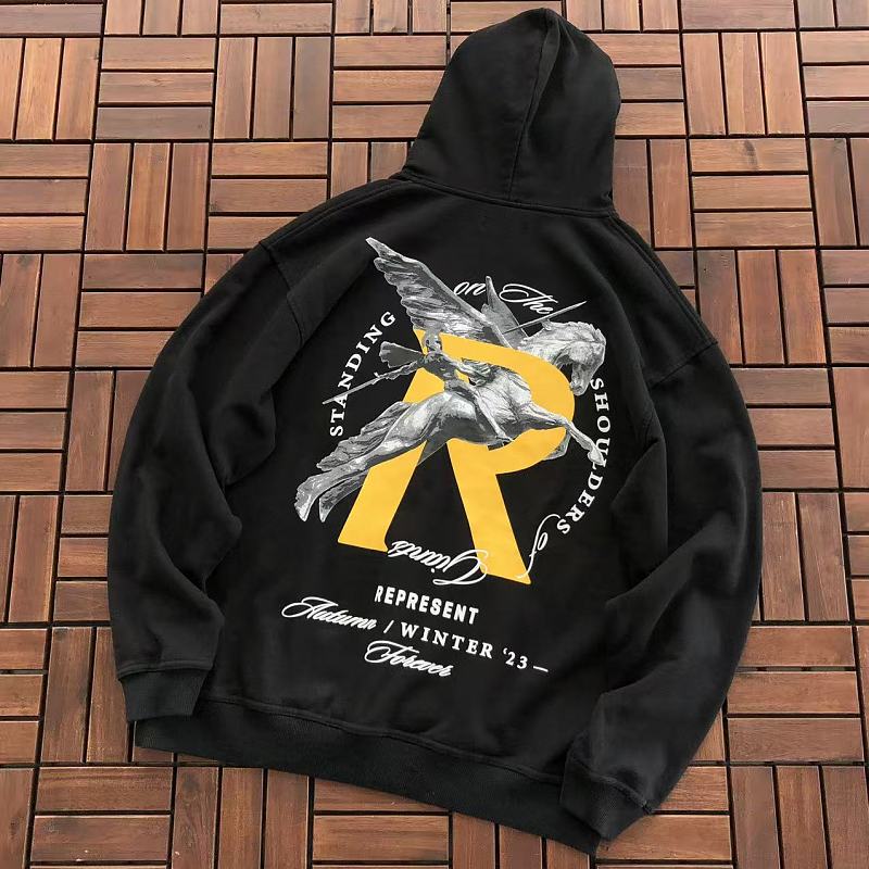 ~185 Represent HOODIE 66041919 (Im 176CM 58KG Iwear Size M In The Photo), photo 1