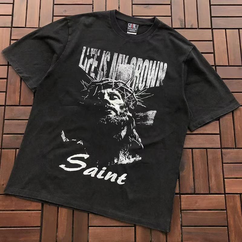 Chanel ~95 SAINT MICHAEL T-SHIRT 77042347 (Im 176CM 58KG Iwear Size L In The Photo), photo 1