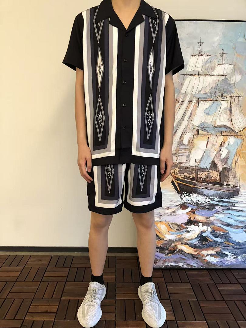 AMIRI TOP~85 PANTS~85 AMIRI T-SHIRT SHIRT SHORTS 77032603 (Im 176CM 58KG Iwear Size L In The Photo) - Image 4