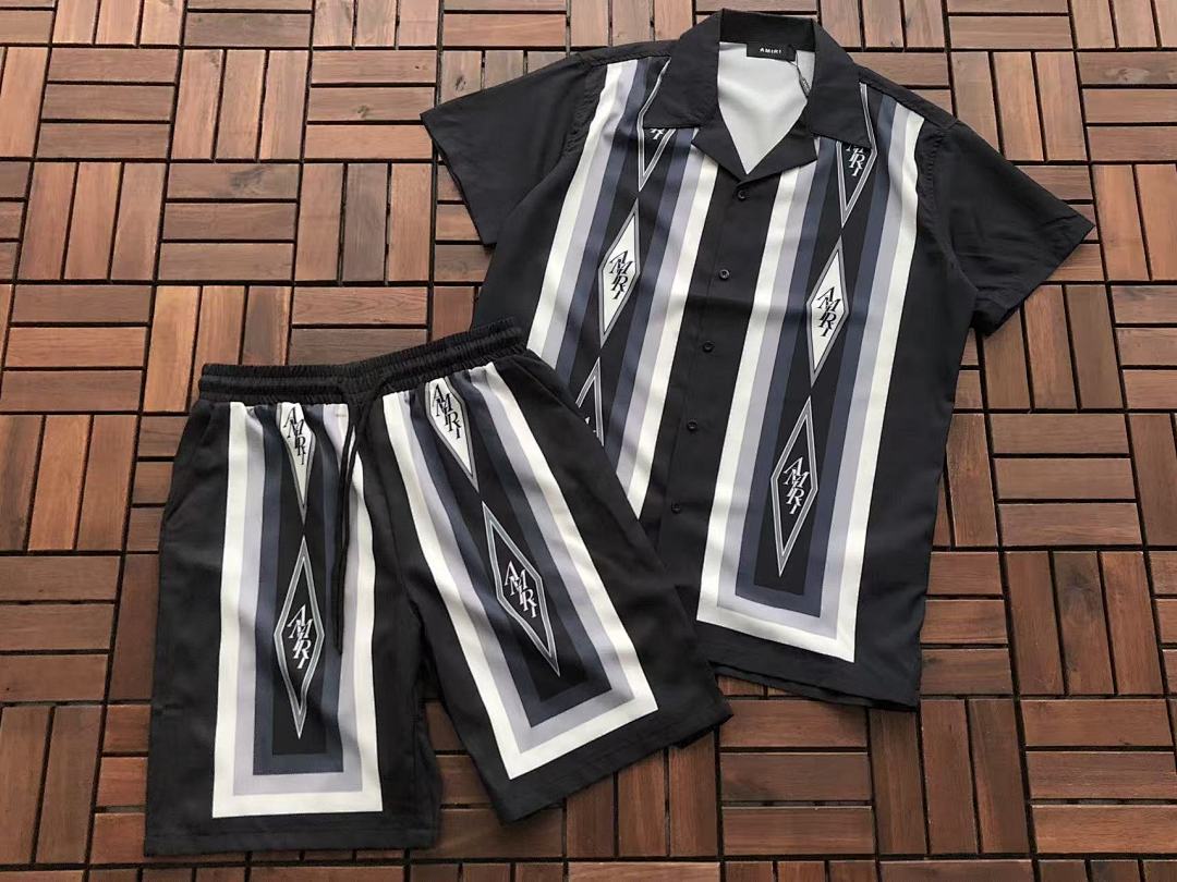 AMIRI TOP~85 PANTS~85 AMIRI T-SHIRT SHIRT SHORTS 77032603 (Im 176CM 58KG Iwear Size L In The Photo) - Image 6