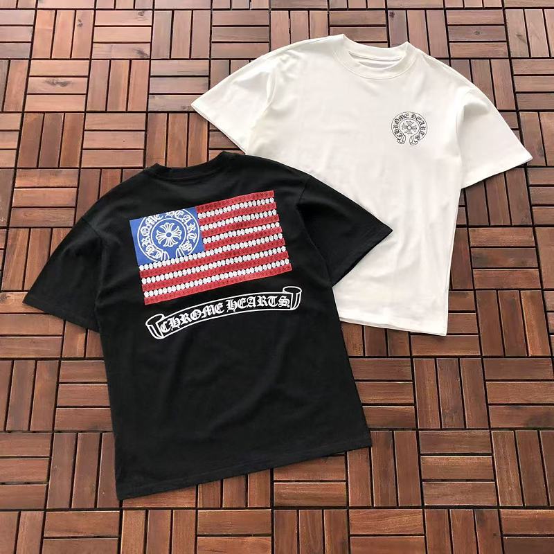 Other ~89 CH🔥OM🔥 HE🔥RTS T-SHIRT 77061528 (Im 185CM 70KG Iwear Size M In The Photo)