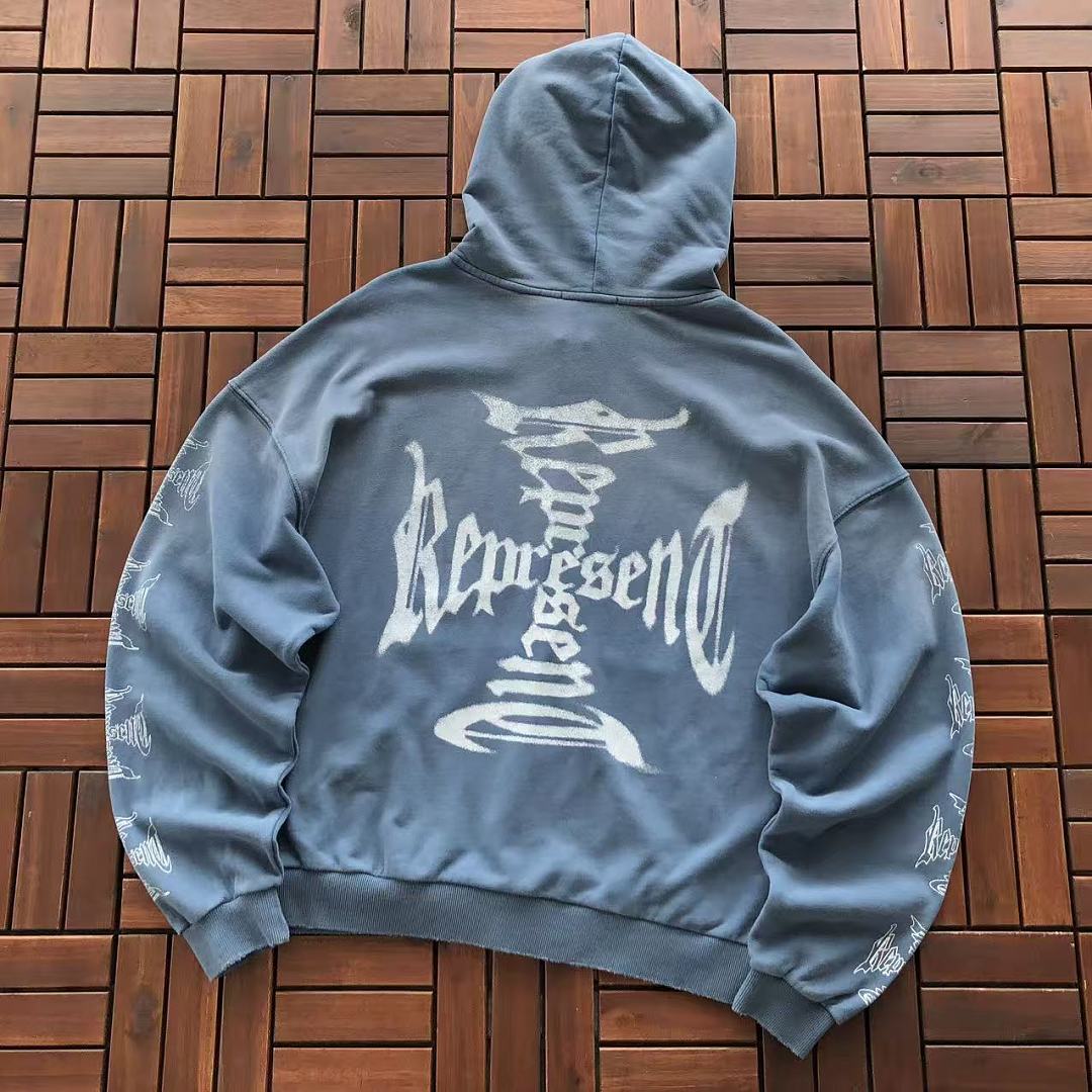 ~195 Represent HOODIE 77082873 (Im 185CM 70KG Iwear Size M In The Photo), photo 1