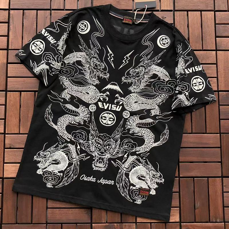 ~125 EVISU T-SHIRT 66040989 (Im 185CM 80KG Iwear Size M In The Photo), photo 1