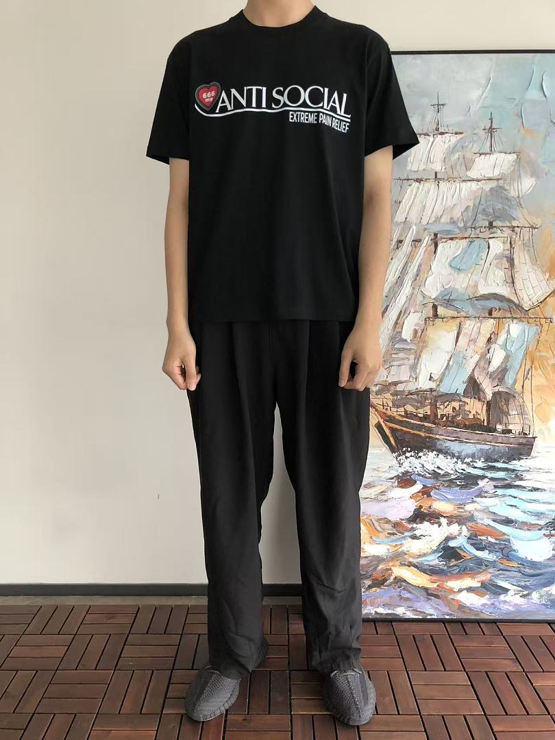 On Running ~85 ANTI SOCIAL CLUB T-SHIRT 55041576 (Im 185CM 70KG Iwear Size M In The Photo) - Image 3