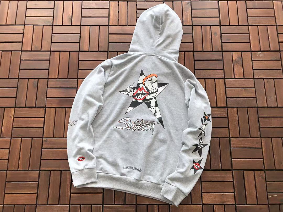 Other ~149 CH🔥OM🔥 HE🔥RTS HOODIE 33120513 (Im 176CM 58KG Iwear Size M In The Photo) - Image 5
