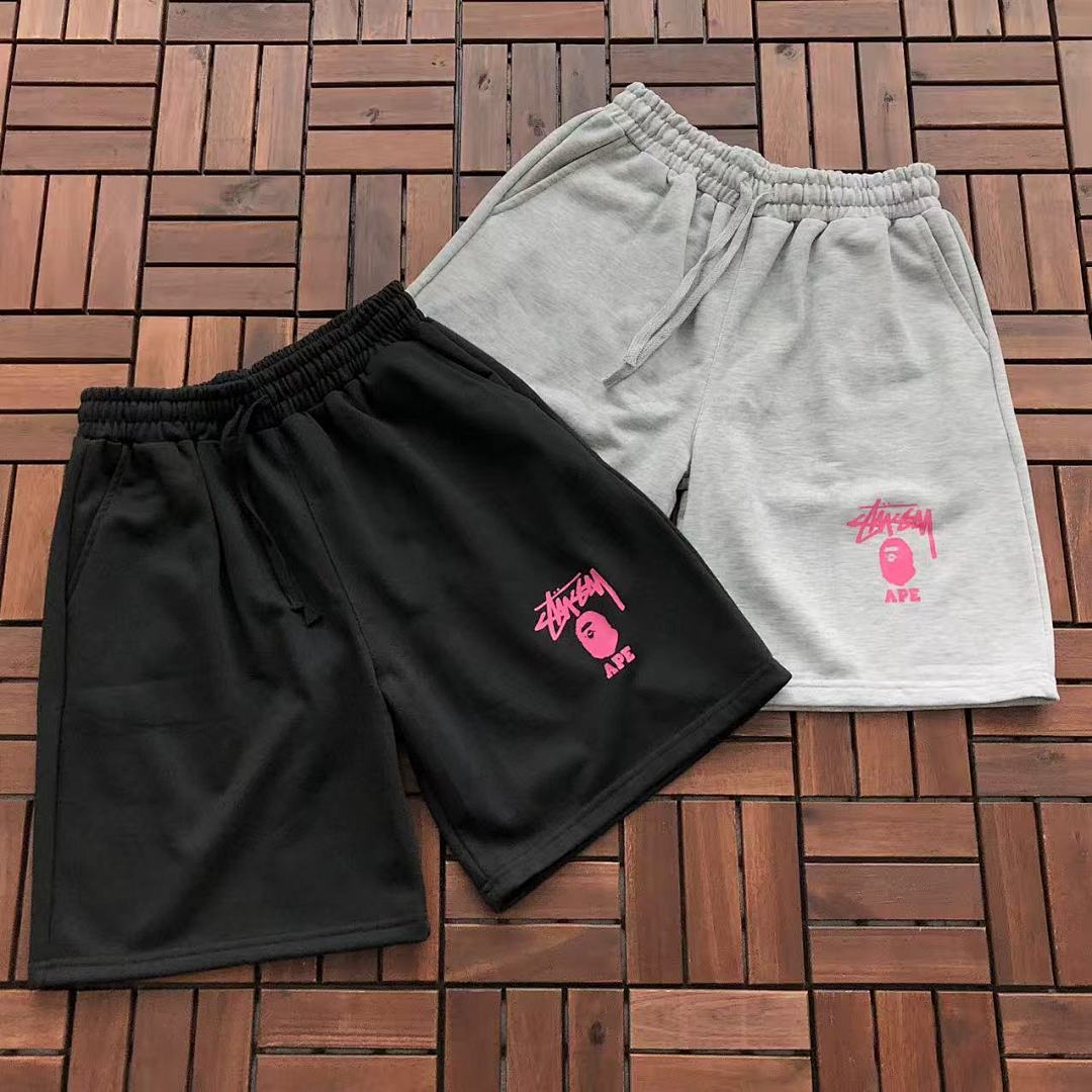 Bape 129 ST🔥S🔥Y & BAPE SHORTS 88032538 (Im 176CM 58KG Iwear Size S In The Photo), photo 1