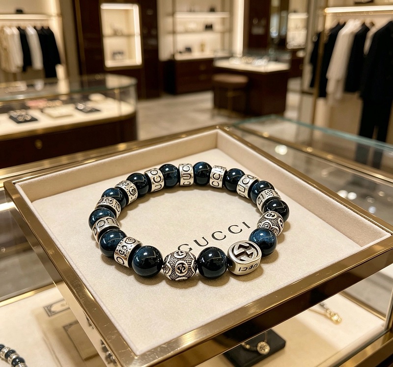 ~ 226 G🔥C🔥I JEWELRY Dark Blue Bead Mid Label, photo 1